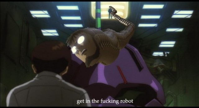 Shinji no entra en el robot