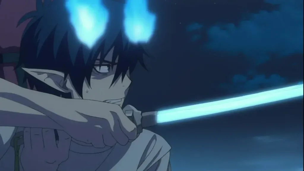 blue exorcist fights