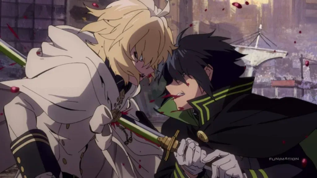 seraph of the end fight 2